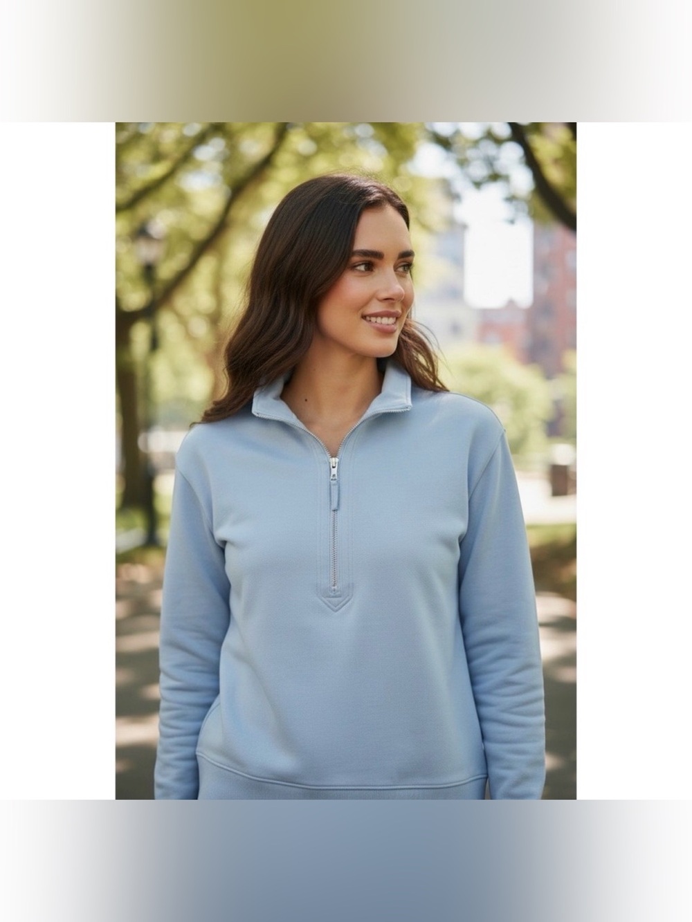 LAKE Quarterzip Sweatshirt Loungewear Comfy Stretch Minimalist Athleisure Sz L